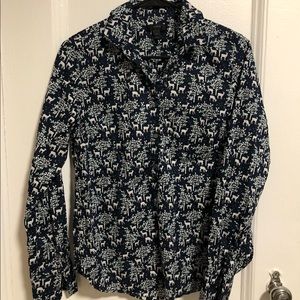 J. Crew Patterned Button Down